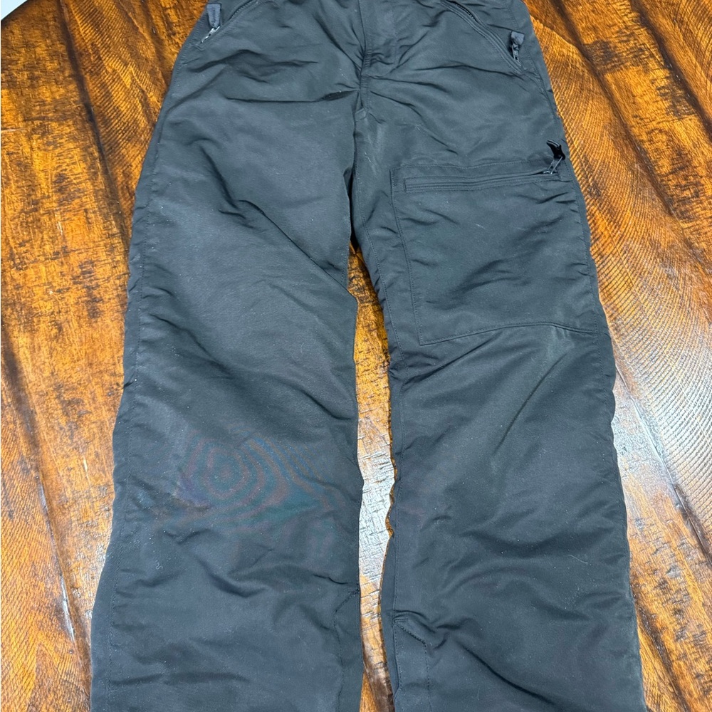 Kids Black Snow Pants